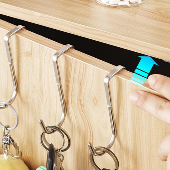 Over The Door Door Hanger Free Punching No Trace Stainless Steel Clothes Rack for Home