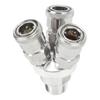 3 Way Quick Coupler Universal Type Male Thread Swivel Air Compressor Fittings G1 2