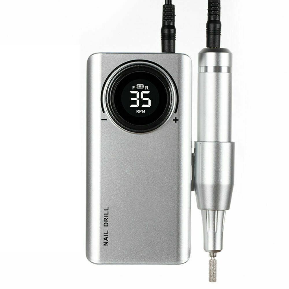 30000RPM Tragbare Wiederaufladbare Elektrische Nagel Bohrer Bits Maniküre Maschine Stift Pediküre 6 Bits Bohrer Mühle Cutter Maschine Nagel Kit