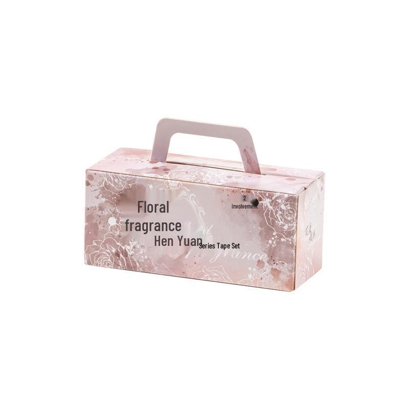 Botanical Watercolor Floral Scent Tape Set - Ketchup Girl DIY Journal Decoration