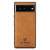 DG.MING PC+TPU+PU Cover for Google Pixel 6a Slim Case Anti-Fall Protective Phone Case