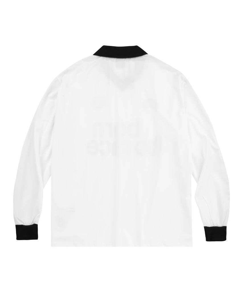 MOO Bone Track Long Sleeve Football Jersey - White
