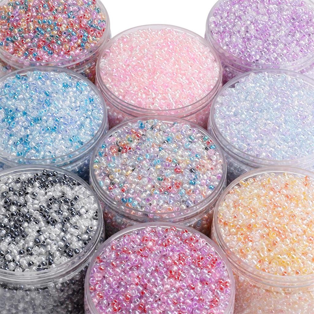 160Pcs Glass Beads Charm Czech Super Seed Excellent Bead Unicorn Zirconium Spacer Beads For Jewelry Making Accessories