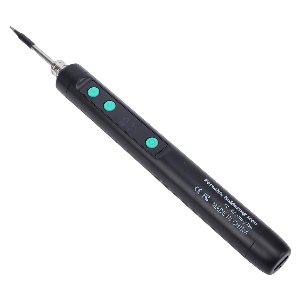 Cordless Soldering Iron Kit Portable Soldering Iron Fast Heats Up USB Rechargeable with Digital Display Adjustable