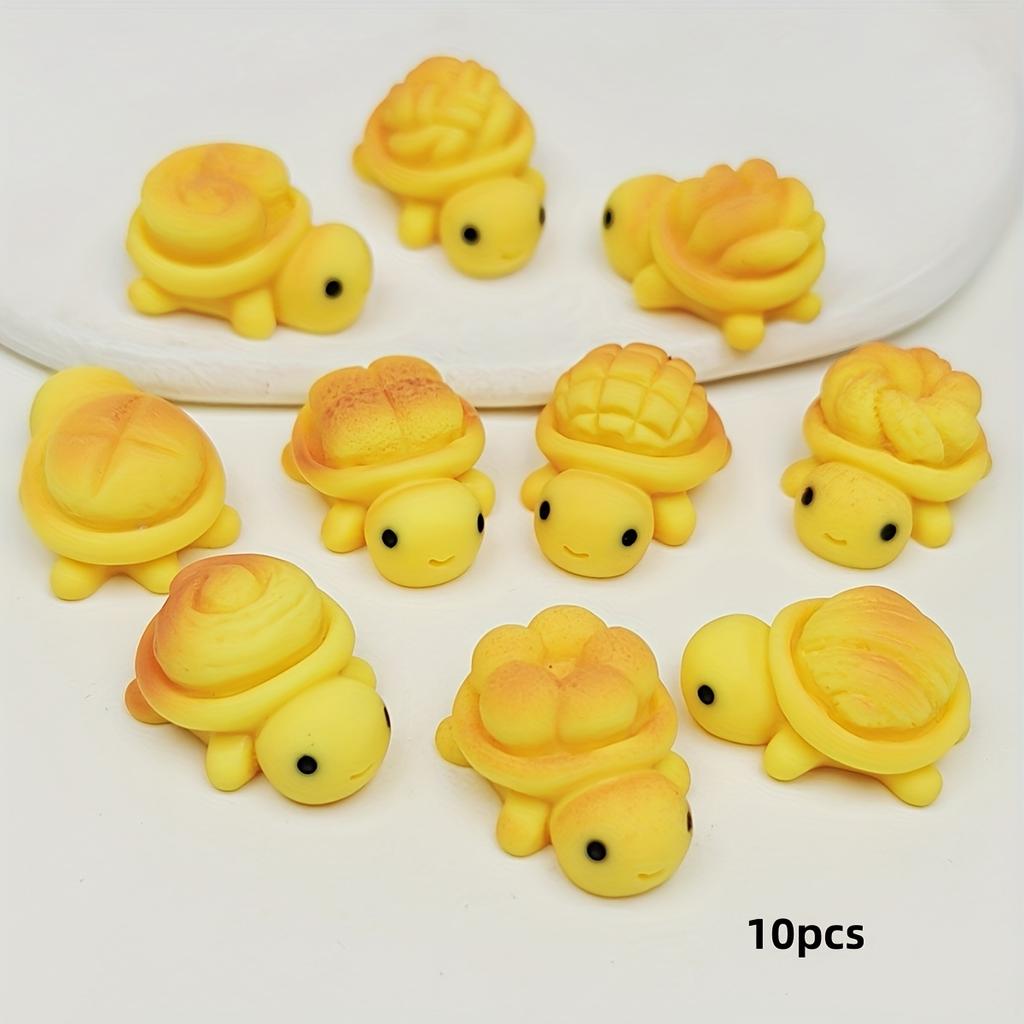 10 adorable and exquisite bread turtles, lucky turtle pendants, glowing turtle jewelry making and decoration accessories, DIY de
