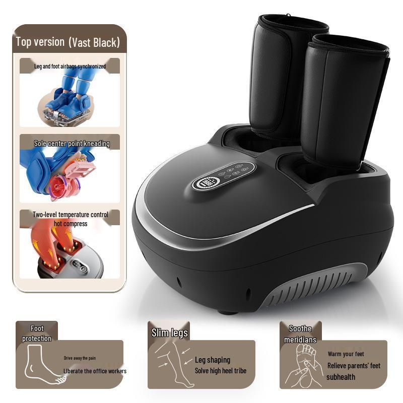 

Fully Automatic Airbag Foot Massager with Wireless Remote for Calf and Sole Therapy Custom Design