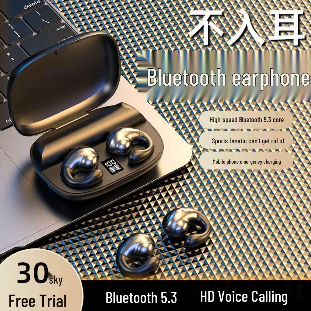 2025 Wireless Ear Clip Bluetooth Headphones - Binaural, High Value, Super Clear Sound, Long Battery Life