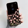 For AT&T Motivate 2 Motivate 3 Cricket Splendor Icon 3 Phone Case Fashion Butterfly Flower Black Soft Silicone Back Cover Funda
