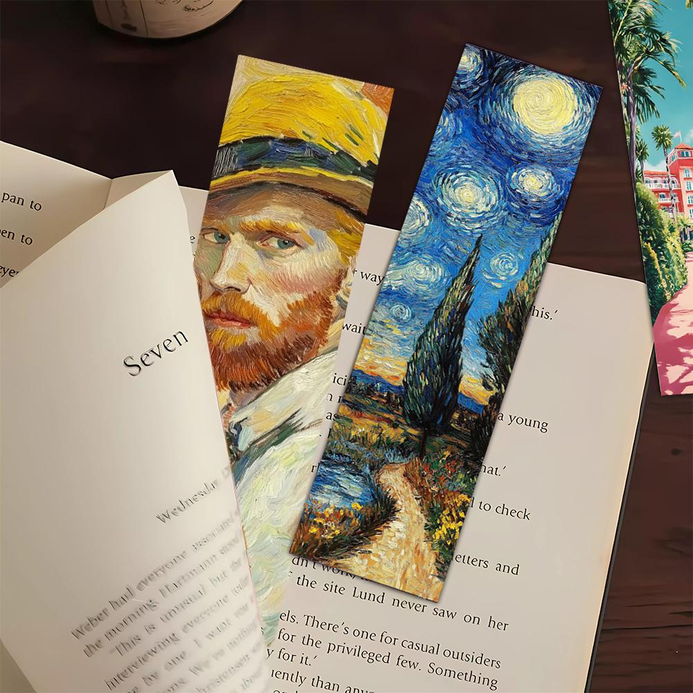 32 Stück, Van Gogh Ölgemälde Serie Lesezeichen für Lehrer, Leser und Fans, Lesezeichen, Geschenke, Partys, Geburtstage