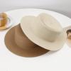 Men's and Women's Flat-top Sunshade Straw Hat DIY Handmade Sunscreen Sun Hat Straight Hair