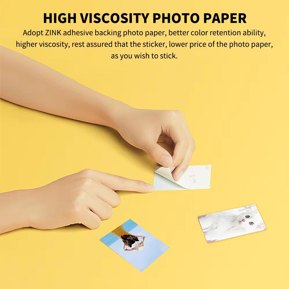Original Portable MIJIA Pocket Photo Printer Wireless Bluetooth Thermal Print AR Video Mijia ZINK Self-adhesive Color CN
