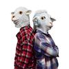 Sheep Mask Farm Lamb Ram Animal Latex Fancy Dress Up Halloween Adult Costume Mask