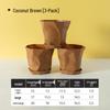 Nordic Imitation Ceramic Plastic Succulent Pots - Durable, Thickened, Large & Small Sizes for Effective Root Control