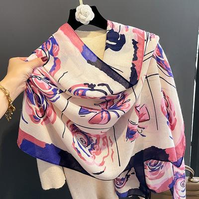 1PC 180*90cm Keep Warm New Elegant Luxury Silk Scarf Decoration Shawl Sun Protection With Women Fashion