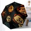 1 Stück Horror-Icons Automatischer Klappschirm - Kompaktes 8-Rippen-Design, Langlebiger Kunststoff & Eisen, Täglicher Gebrauch F010650
