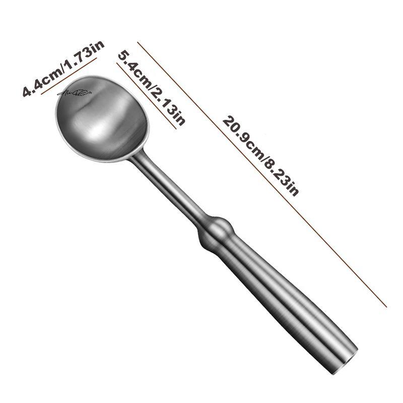 Multifunctional 304 Stainless Steel Ice Cream Scoop Ball Digger Fruit Watermelon Spoon Kitchen Restaurant Quality Ice Scooper