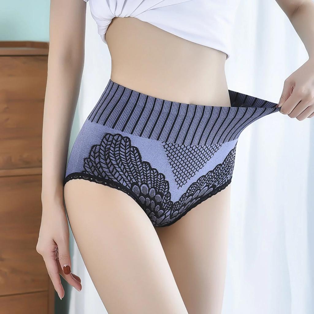7 Pack Women High Waist Seamless Panties Soft Breathable Briefs