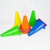 12Pcs/Set Sign Buckets Colorful Plastic Logo Buckets Football Training Cones with Carrying Bag Ergonomic Design Stackable Sports Markers