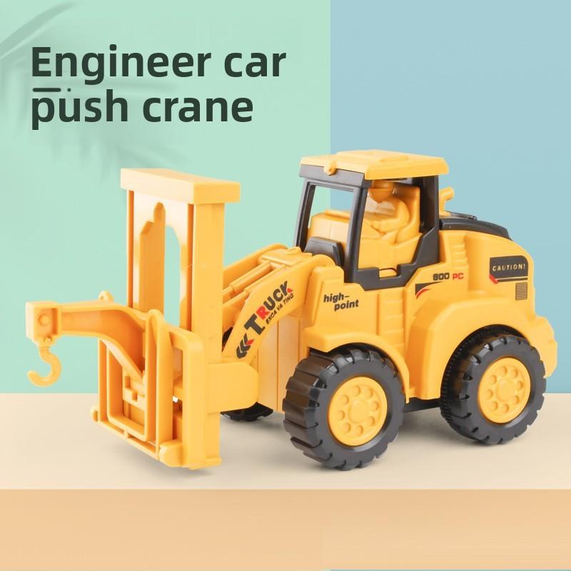 Construction Vehicle Excavator Toy With Inertia Pull Back For Play Interactive