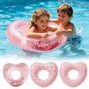 Love Heart Kids Swimming Ring with Handle Summer Baby Inflatable Swim Ring Thickened PVC Pool Float Tube Ring Toy