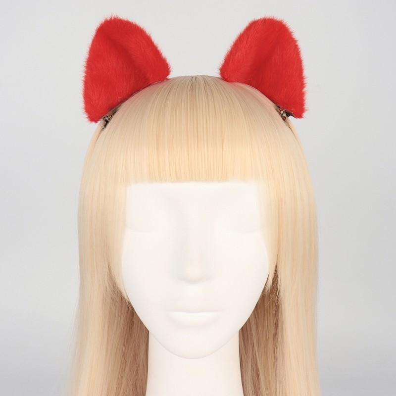 Handgefertigtes Plüsch-Katzenohren-Haarband Lolita-Mode Tierohren-Haarspange Unisex-Accessoire