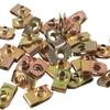 25pcs Metal U-Type Clips with Thread M8/M6/M5/M4 Reed Nuts for Car Motorcycle Scooter ATV U-Style Clip-On Fasteners Nut
