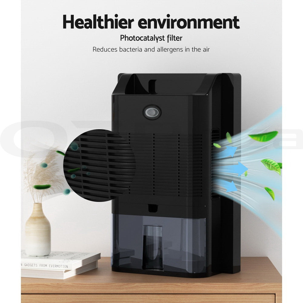 Dehumidifiers Devanti 2L Dehumidifier Air Purify Black