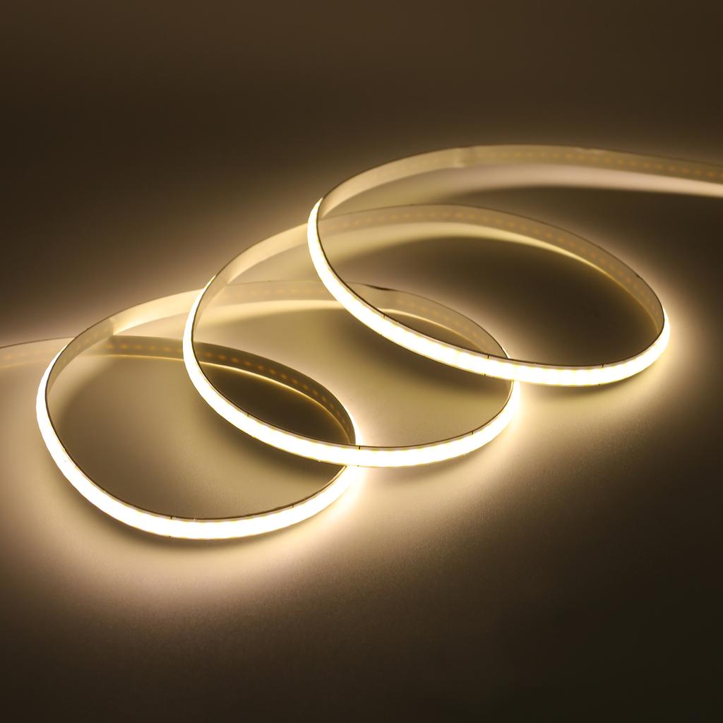 DC5V COB Strip 5MM Width Flexible Ribbon Tape Home Decor TV Backlight 320leds/m FOB LED Lights White/Warm White /Natural White