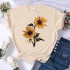 Summer Casual TShirt Breathable AllMatch Women Retro Floral Creative Print T Shirts Women Aesthetic Clothes