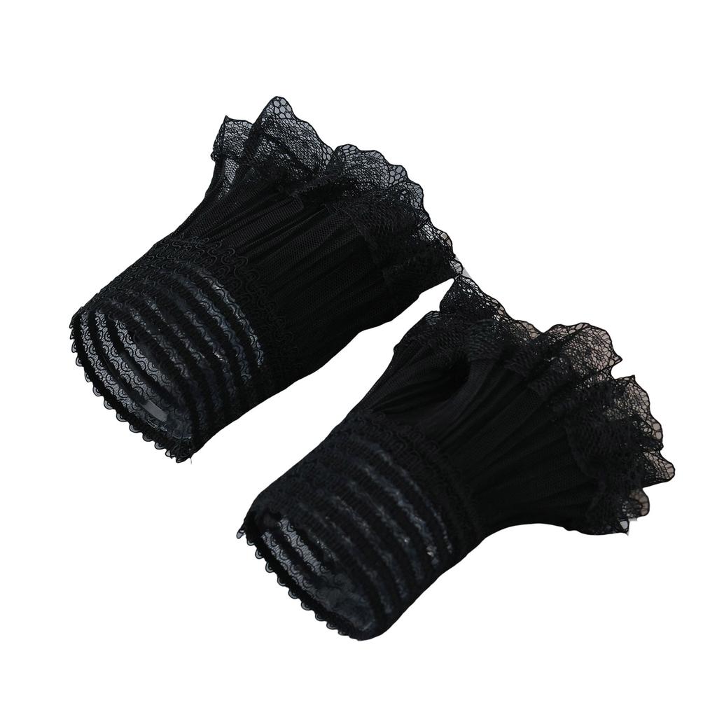 False Lace Brim Sleeves Detachable Autumn Winter Sweater Decorative Sleeves Lace Brim Pearls Lace Wrist Cuffs