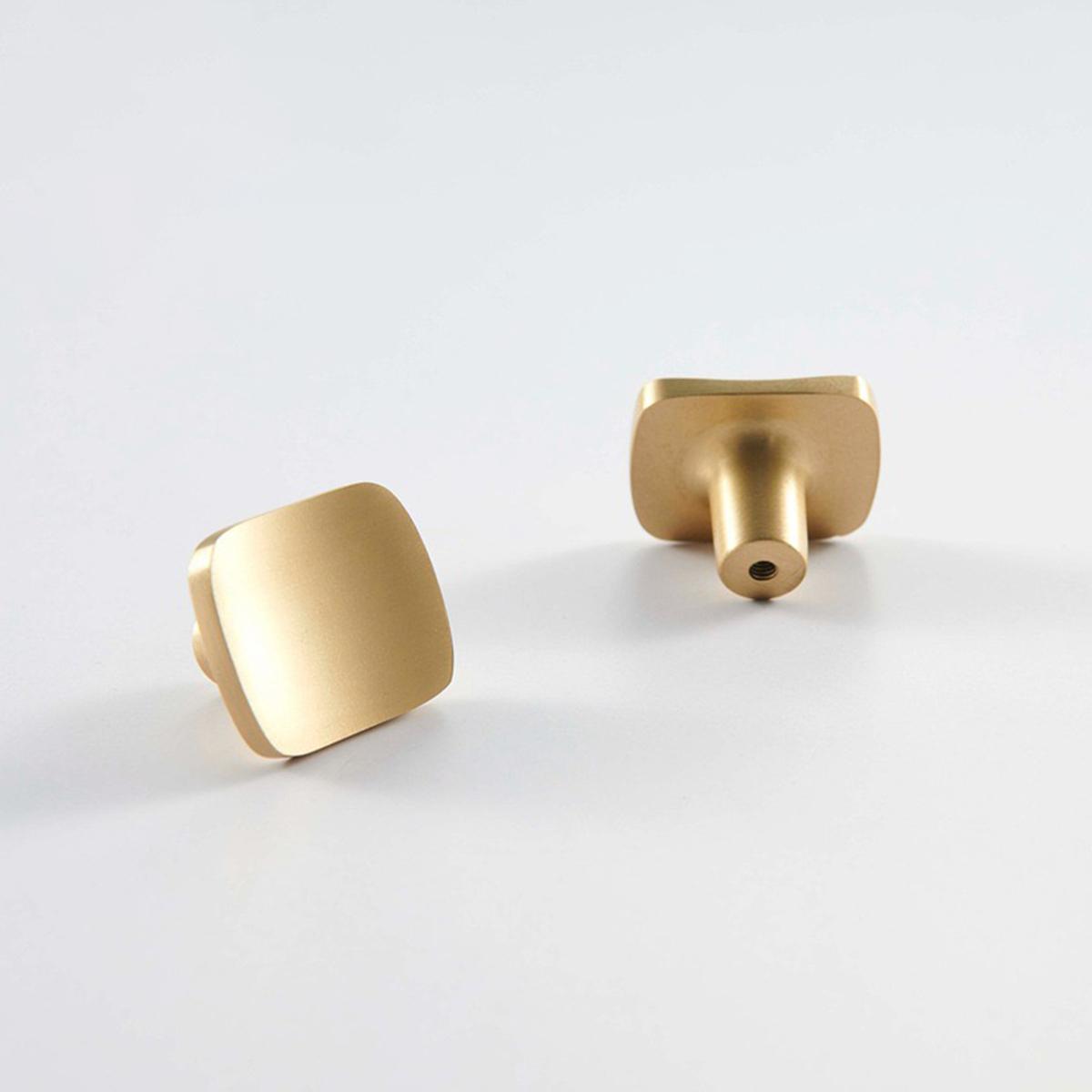 

Медные ручки для ящиков шкафов, золотые ручки для кухонных шкафов, ручки для мебели из чистой меди 2PC золотой