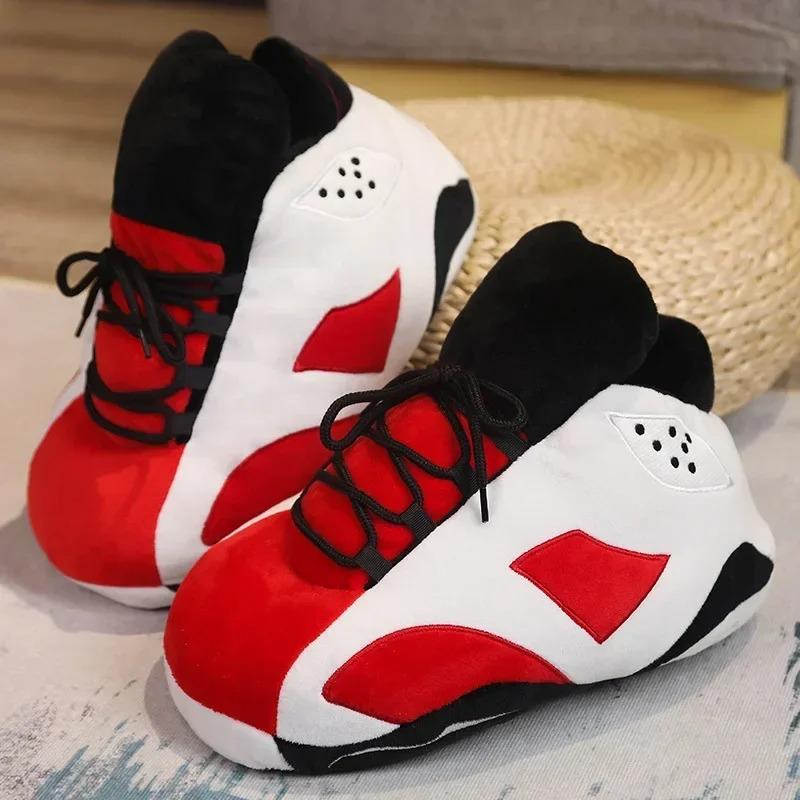 Winter Cotton Plush Shoes Women Warm Cute Indoor Home Slides Unisex One Size Sneakers Man Fashion Soft Floor Slippers  36-45