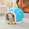 Snail Shell Shaped Cat House Closed Pet House Cats Safety Warm Nest Small Medium-sized Pet Beds Deep Sleep Cat Bed Cartoon Pet Beds Small Dog Mat Bag