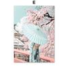 Mount Fuji Sakura Umbrella Japanese Girl Wall Art Canvas Painting Nordic Posters And Prints Wall Pictures For Living Room Decor
