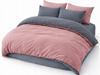 Bedding Set 200x220 Cm Pink Graphite Double-sided 3-piece Set Hit