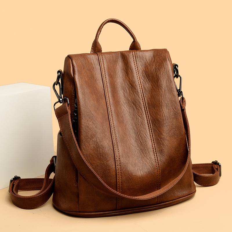 Mochila de Hombro Vintage Grande para Mujer