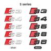 Car Body Rear Trunk Metal Badge S3 S4 S5 S6 S7 S8 Emblem Sticker Decor Accessories for Q1 A4 B8 B6 B9 B7 A3 8P 8V 8L A6 C7 C6 ER3 X1s16