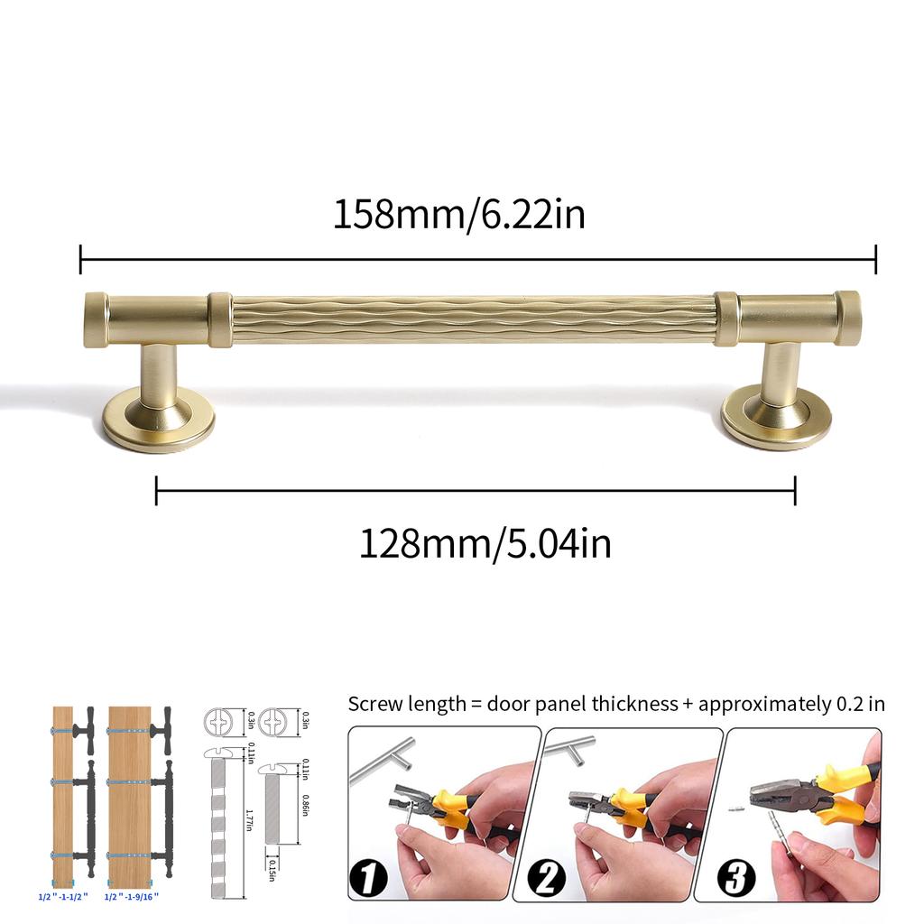 Modern Minimalist Zinc Alloy Gold and Sliver Cabinet Doors Handles Luxury Furniture Cabinet Drawers Knob Wardrobes Pull