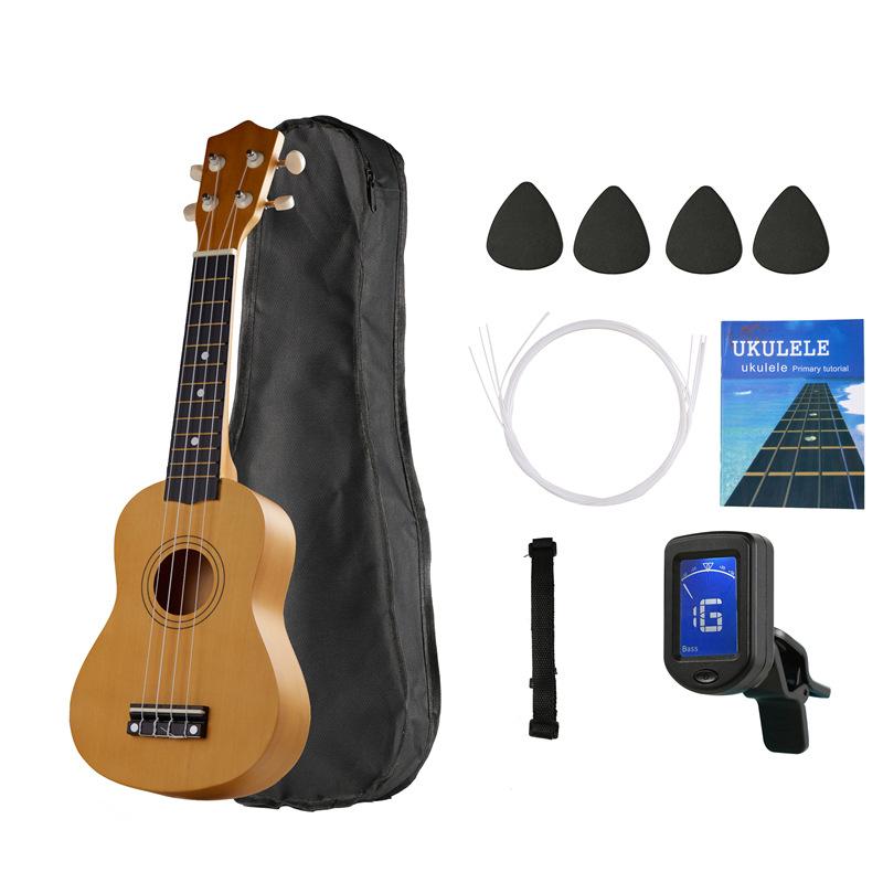21 Inch Basswood Ukulele 4 Strings Small Acoustic Guitar Musical Instruments for Children Kids Beginners Playing Learning Toy
