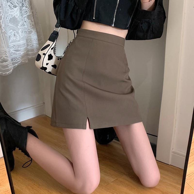 

Women s High Waist Khaki Midi Skirt - Summer A-Line Bodycon Pencil Style XL