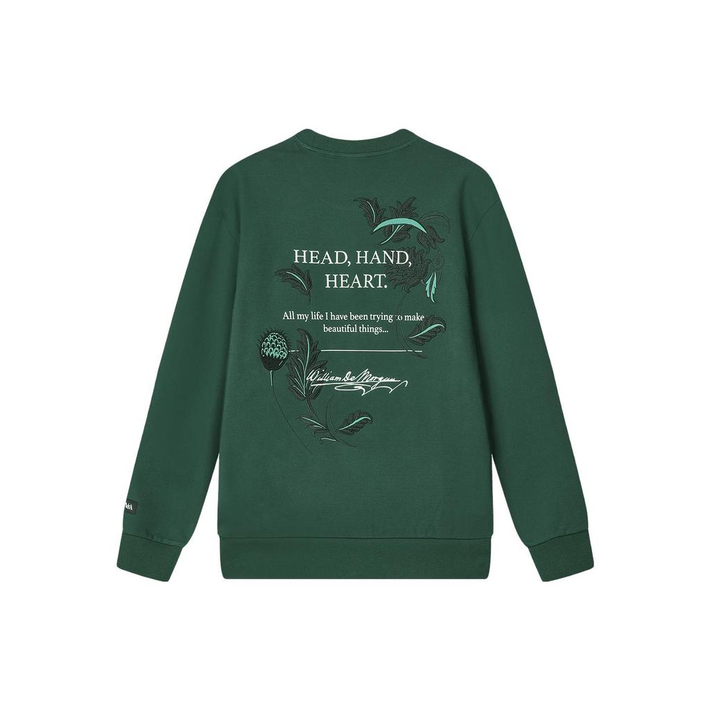 New FILA X V&A Sweatshirt Men's Night Shadow Green F11M418206F-GN