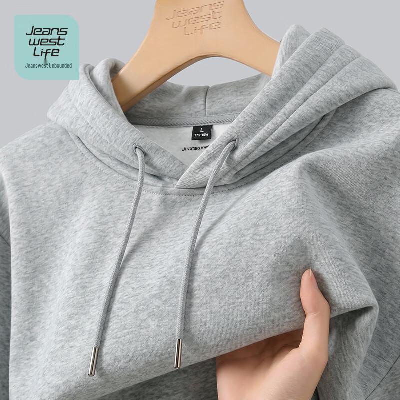 Мужской свитшот из плотного хлопка с круглым вырезом от Jeanswest 2XL серый