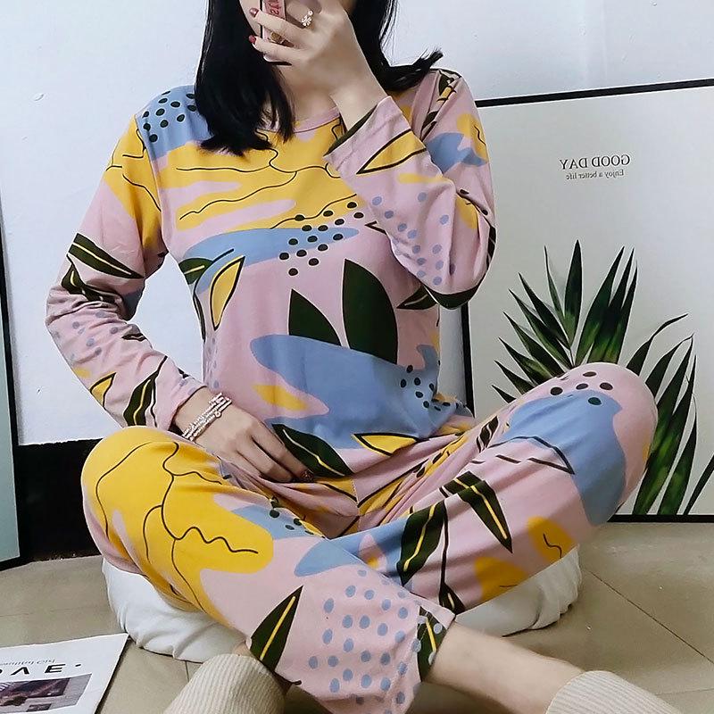 Women's Autumn/Winter Pajama Set: Cute, Girlish Long-Sleeve, Loose, Casual Homewear