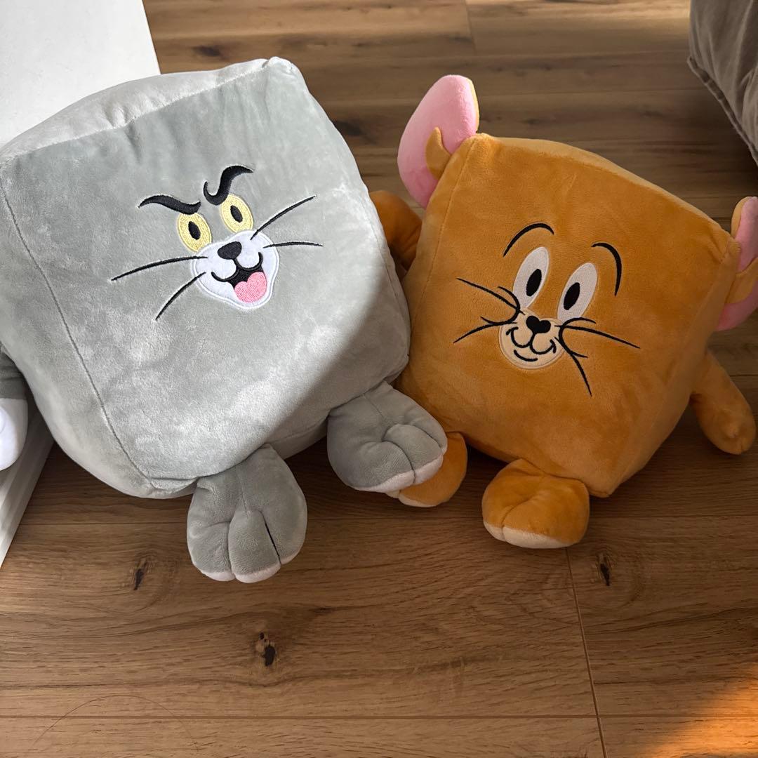Tom and Jerry Square Plush Set of 2