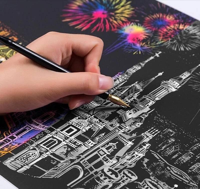 Magiczna zdrapka  chengmail miasto lampionów 40x28cm