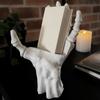 Gothic Style Halloween Skeleton Hand Shaped Bookshelf 3D Printing Book Display Rack  Home Decor