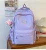 Schoolbag new Korean version fashion backpack Macaron backpack casual short trip bag Campus student schoolbag