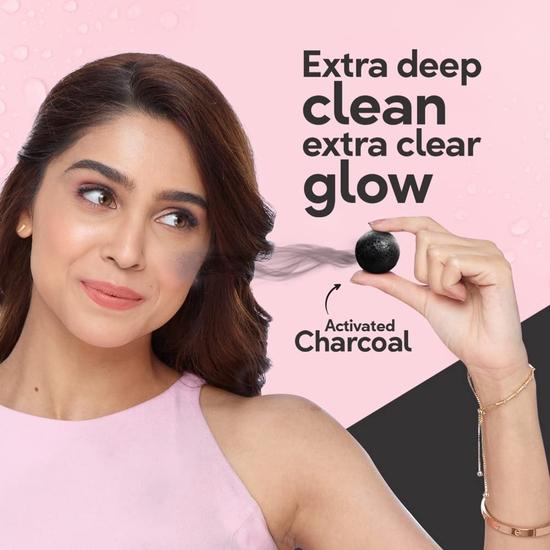 POND'S Pure Detox Face Wash 200 G| Daily Exfoliating & Brightening Cleanser| Deep Cleans Oily Skin - With Activated Charcoal for Fresh|