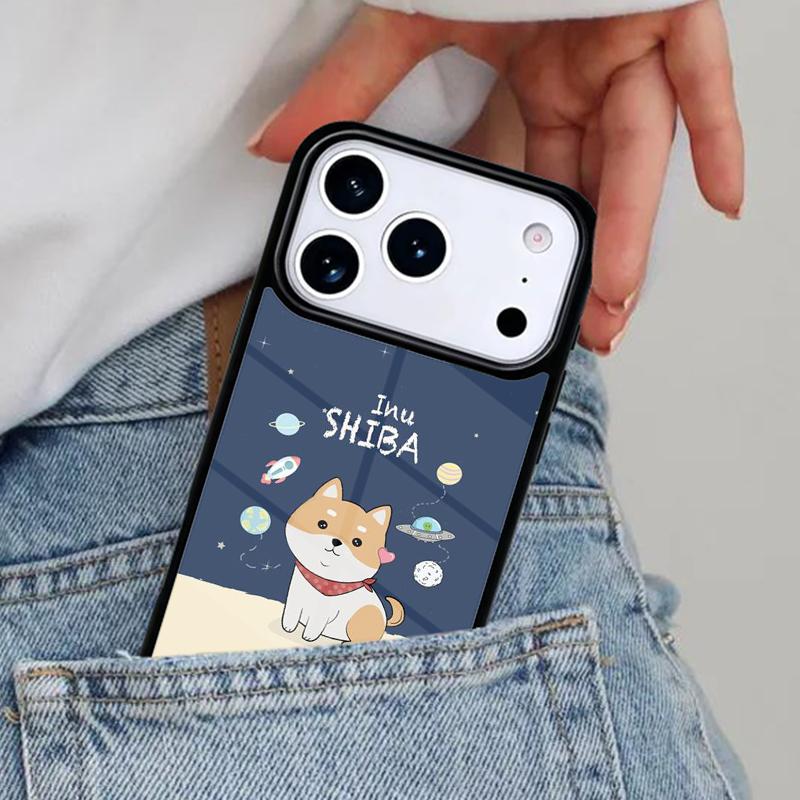 Shiba Inu Cute Cartoon Art Phone Case for iPhone 17ProMax 12 13 14 15 16e 17 Pro Max Plus Air Cover