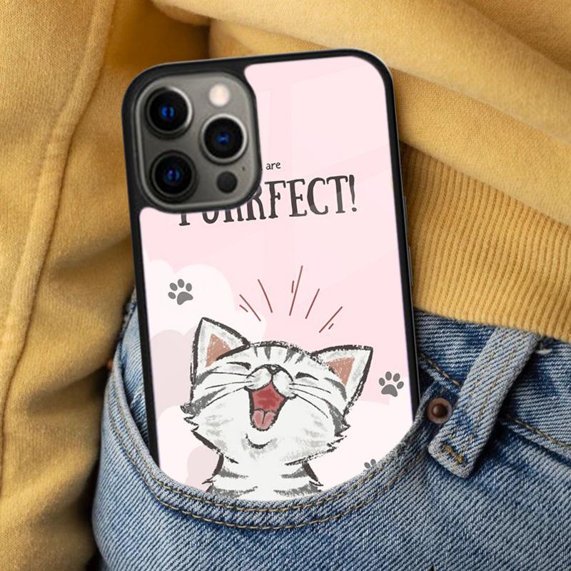 Cute Animal Cat Coffee Soft Phone Case for iPhone 17 Air 16e Pro max 15 Pro 13 14 Plus 11 12 MagSafe Magnetic Coque